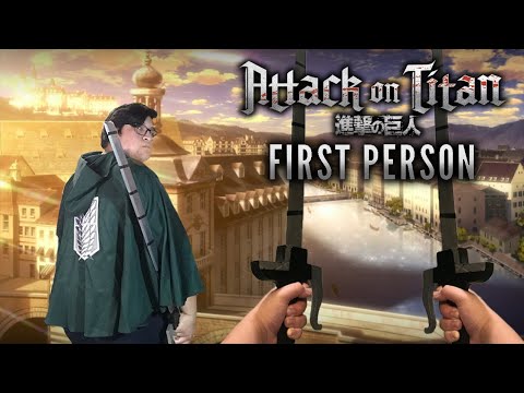 This FIRST PERSON Attack on Titan Game is the BEST?! | Swammys FanGame |