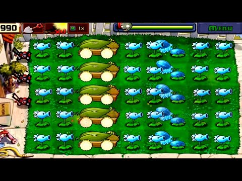 Plants vs zombies | SURVIVAL Episode 20 | Cob Cannon § Snow Pea and Winter Melon 