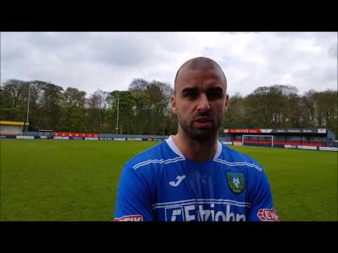 Gaffer Ryan Austin talks to Kidsgrove Athletic TV after Shaw Lane defeat