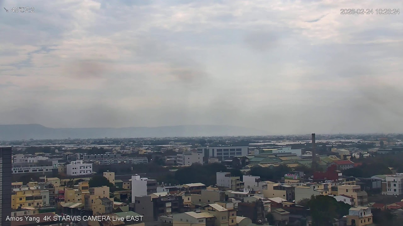 台灣彰化溪湖東面(羊葡小鎮) 即時天氣影像 (颱風/天氣/災害/地震) ，Formosa Taiwan Changhua City Weather Livestream Video .EAST