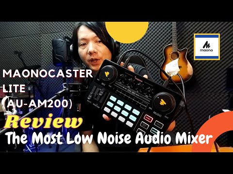 Maonocaster Lite AU AM200 Rewiew / The Most Low Noise Audio Mixer | ABA Music Studio