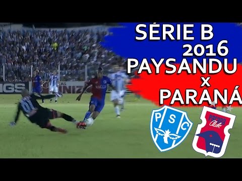 Gols Paysandu 1 x 1 Paraná Clube - Brasileirão Série B 2016 (08/11/2016)