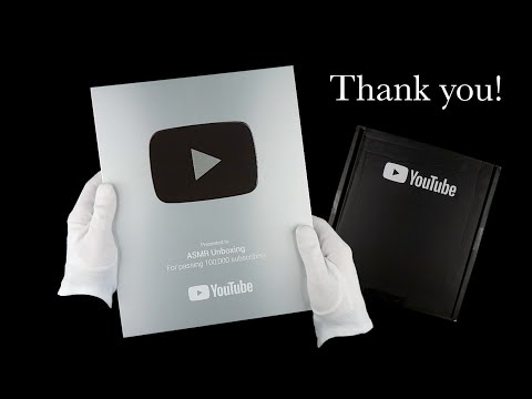 Silver Play Button Unboxing - 100k Subscriber Special | ASMR Unboxing