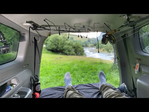 TRUCK Camping / Fly Fishing World Class TROUT River!