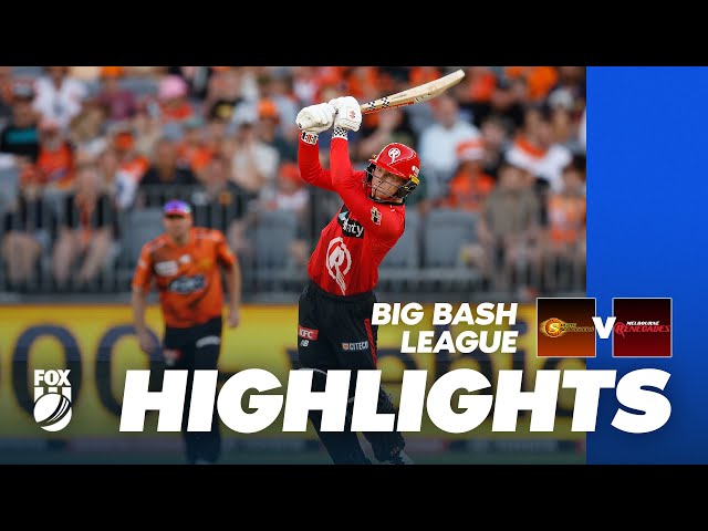 Perth Scorchers vs Melbourne Renegades | Full Match Highlights | Fox Cricket