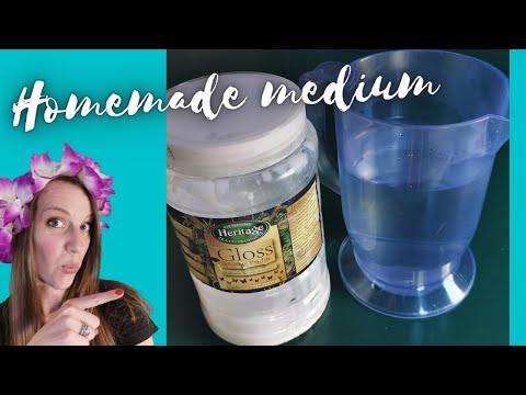 THIS is how you make Homemade pouring medium - Acrylic pouring