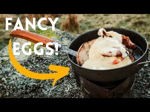 EGGS BENEDICT on a TRANGIA triangle (Not My Finest Hour)