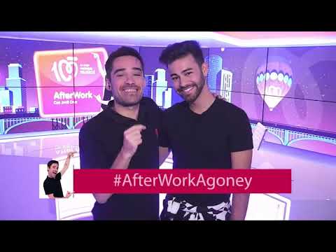 Agoney con Jordi Cruz antes del Estreno de AfterWork en Cadena100.es #AfterWorkAgoney 9-9-18