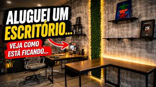 Eu aluguei um escritório, veja como está ficando...
