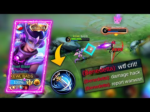 WANWAN CRIT DAMAGE HACK! - MLBB