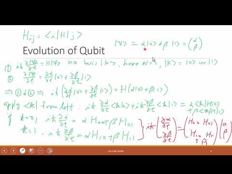 Lecture 27-1, Schroedinger Equation for Qubit Manipulation