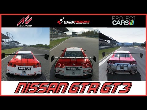 ★ Assetto Corsa VS RaceRoom VS Project CARS  - Nissan GTR GT3 at Nürburgring GP