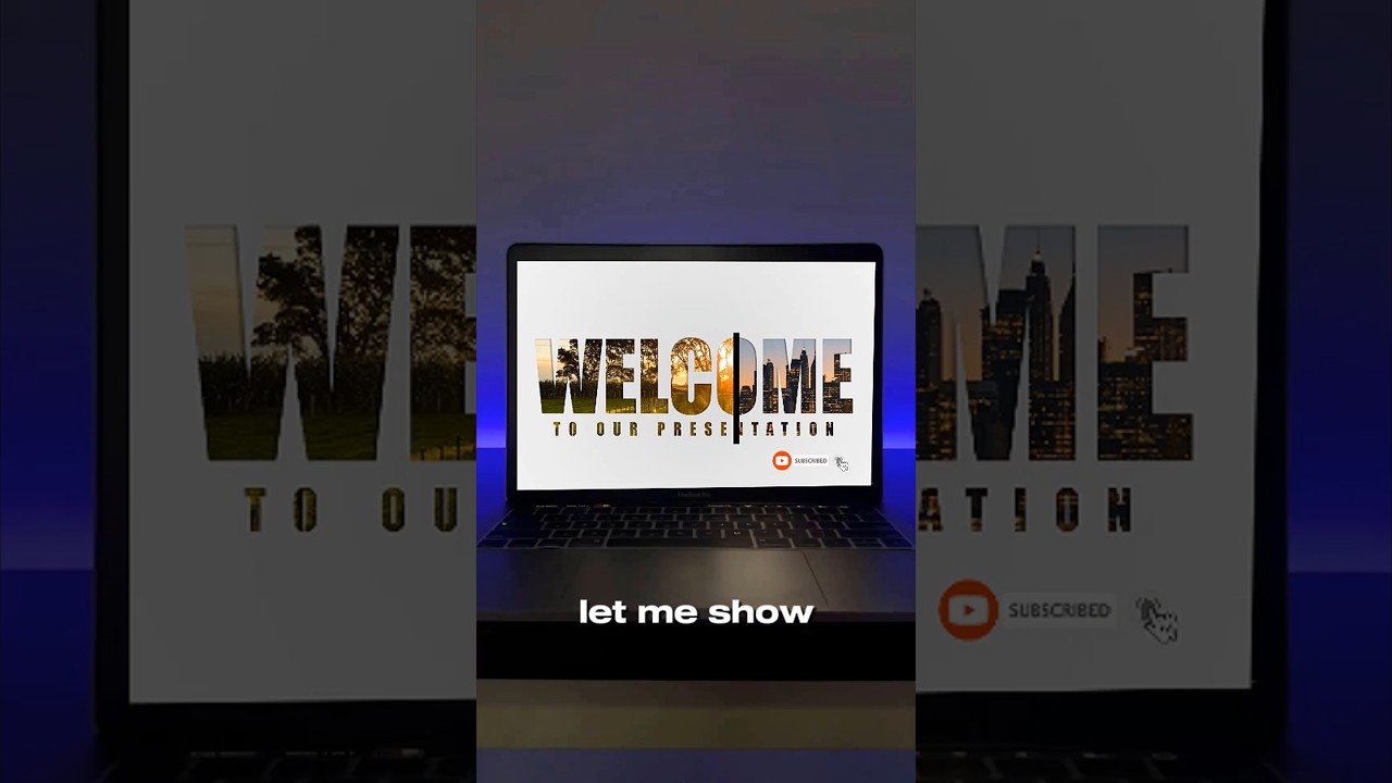 PPT Welcome Slide Animated | Creative Animated Powerpoint Title Slide #shorts #ppt