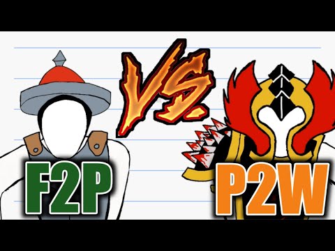 F2P VS P2W | Free To Play Vs Pay To Win games sketch