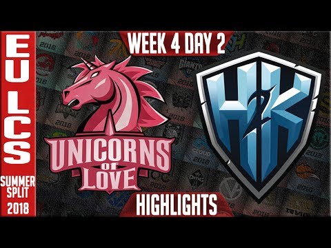 UOL vs H2K HIGHLIGHTS | EU LCS Summer 2018 Week 4 Day 2 | Unicorns of Love vs H2K