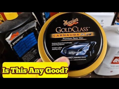 Meguiar's Car Wax Test - How to apply - Gold Class Carnauba Plus on the black Jaguar XK
