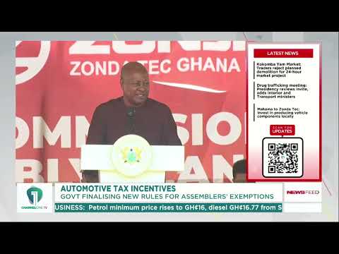 Mahama Announces New Local Production Condition for Vehicle Tax Exemptions