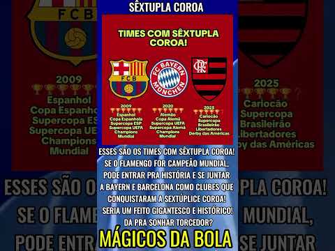 Sêxtupla Coroa #brasil #futebol #saopaulo #flamengo #corinthians #santos #barcelona #palmeiras #psg