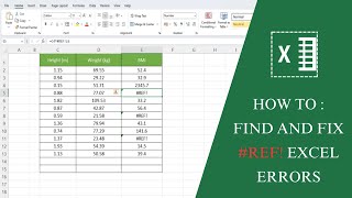 How To : Find and Fix #REF! Excel errors