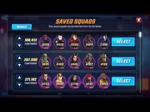 Marvel-Strike Force - Blitz Full Team
