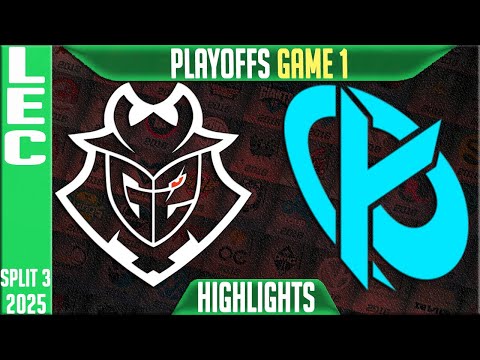G2 vs KC Highlights Game 1 | LEC Playoffs Split 3 2025 | G2 Esports vs Karmine Corp