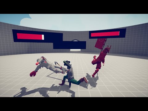 SHOGUN & KICKBOXER +HP BAR 2 vs 1 UNIT  - TABS - Totally Accurate Battle Simulator