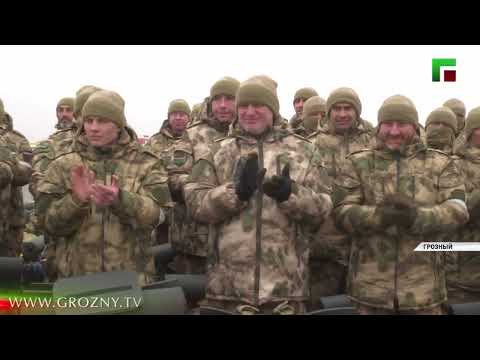 Очередная группа добровольцев отправилась из Грозного в зону проведения СВО
