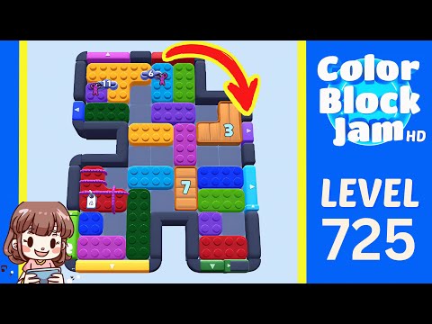Color Block Jam Level 725 Solution Walkthrough