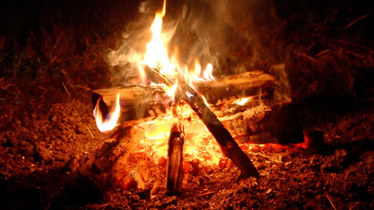 【睡眠用】焚き火の音でリラックスして眠る静かな夜