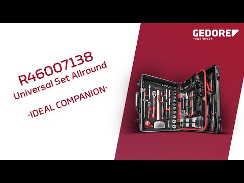 GEDORE red R46007138 UNIVERSAL SET ALLROUND IN ALUMINIUM CASE