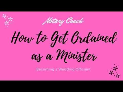 How to Get Ordained as a Minister for Wedding...