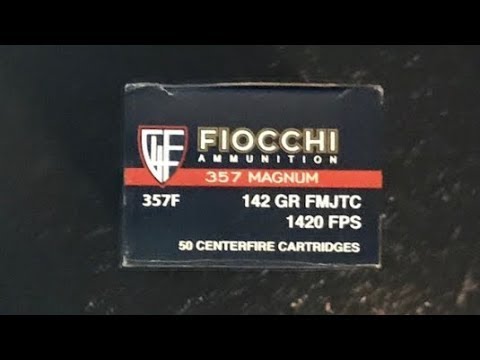 .357 Magnum Revolver Velocity Test ( .357 Magnum, Fiocchi 142 gr. FMJ )