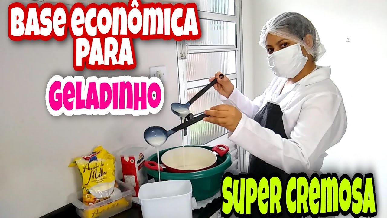 CALDA BASE FEITA COM AMIDO DE MILHO SUPER CREMOSA PARA  SACOLÉ,GELADINHO
