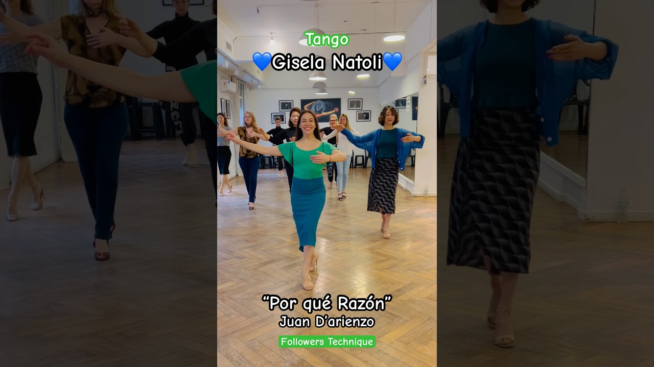 Gisela Natoli. Tango. Followers Technique. #tango #short #dance  #shorts #music