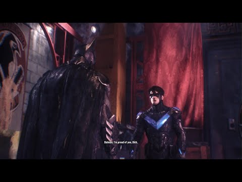 Batman tells Nightwing he's proud of him