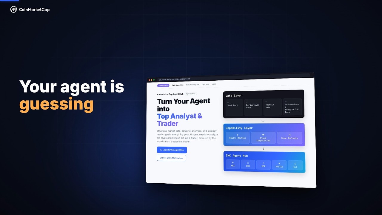 CoinMarketCap Agent Hub: The Data Layer for AI Agents