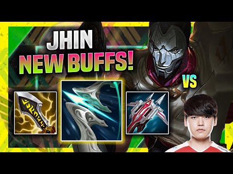 NEW JHIN BUFFS ACTUALLY WORK! - Korean Challenger Destroying T1 Gumayusi with Jhin! | Season 11