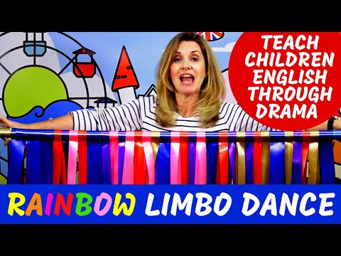 Teach ESL with the  Flashcard Limbo Dance // Kids English Theatre