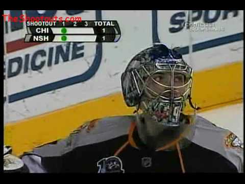 Patrick Kane (CHI) vs. Dan Ellis (NSH) Shootout January 13, 2008