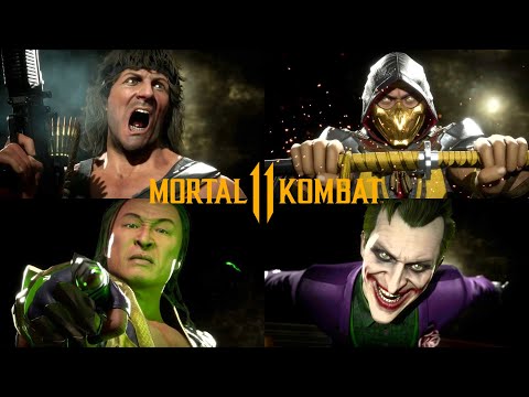 Mortal Kombat 11 - All Character Victory Poses (4K 60FPS)