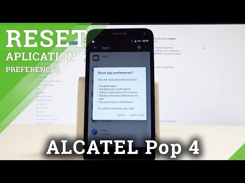 How to Reset App Preferences on ALCATEL Pop 4 - Restore App Settings
