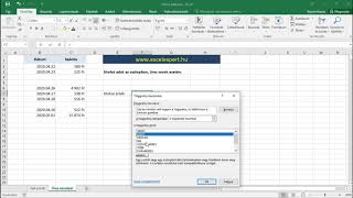 Excel, utolsó adat megkeresése az oszlopban