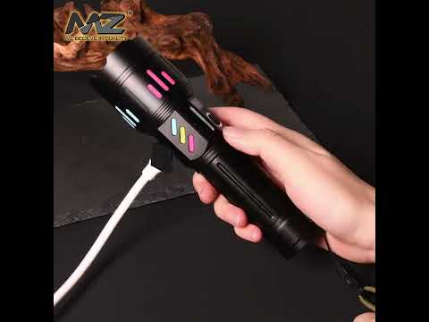 MZ M988 (ZOOMABLE METAL TORCH)5 Modes Flashlight, Super Bright