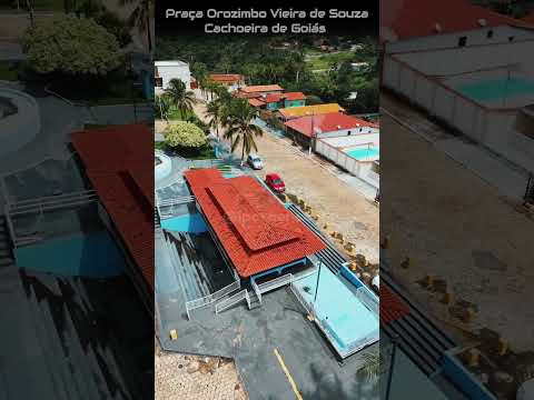 CACHOEIRA DE GOIÁS, PROJETO VISÃO AÉREA - PRAÇA OROZIMBO VIEIRA DE SOUZA (PRAÇA DA MATRIZ).
