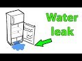 Fridge leaking water inside under crisper vegetable drawers. Maytag Whirlpool