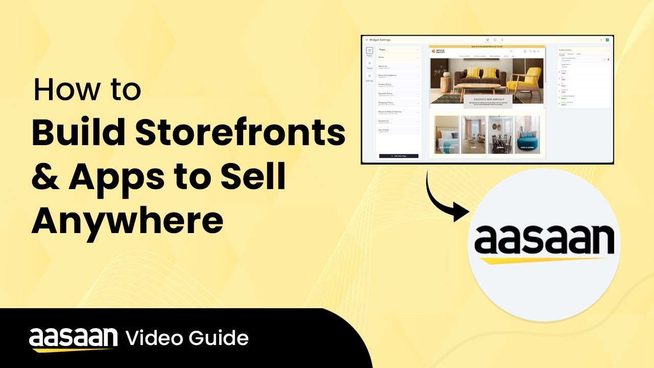 Guide to aasaan's Website Builder