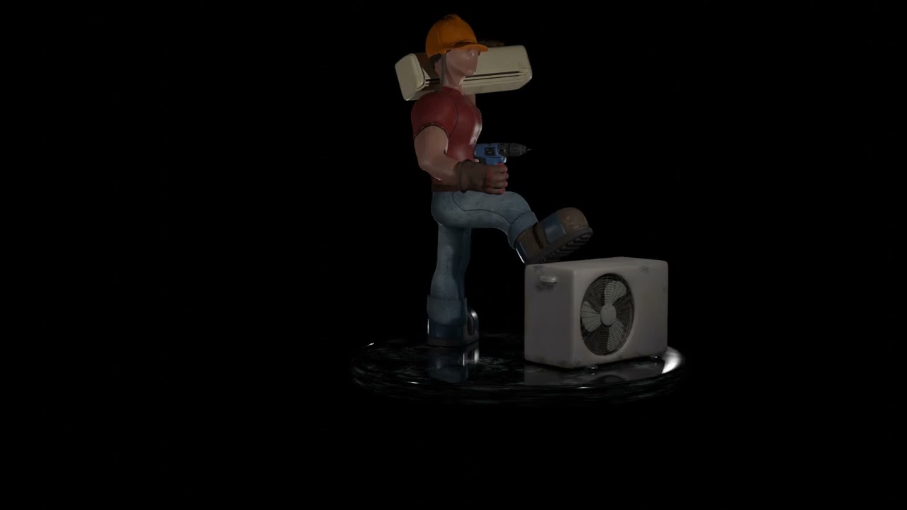 Klima montajcısı 3D Model