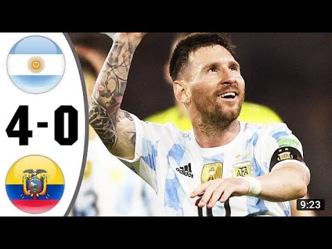 Argentina vs Ecuador extended highlight || All goals 2022