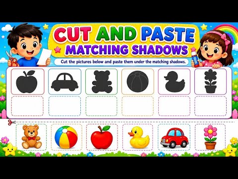 Free Cut Paste Activity Sheets For Kids