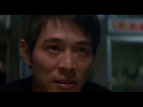 Trailer still with Jet Li in a Paris hotel corridor as percussive beats ramp up